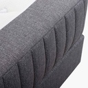Kamjo Boxspringbett Minimum Kopfteil Messina in Stoff Anouk