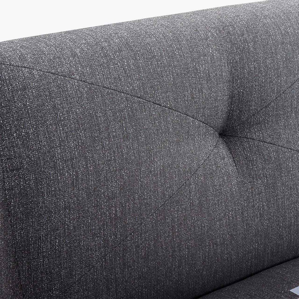 Kamjo Boxspringbett Minimum Kopfteil Messina in Stoff Anouk