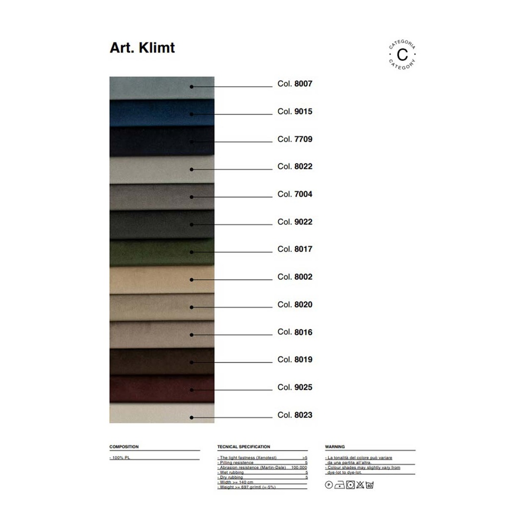 Dienne Salotti Schlafsofa Loy in Stoff Klimt