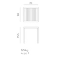 Nardi Outdoor Beistelltisch CUBE