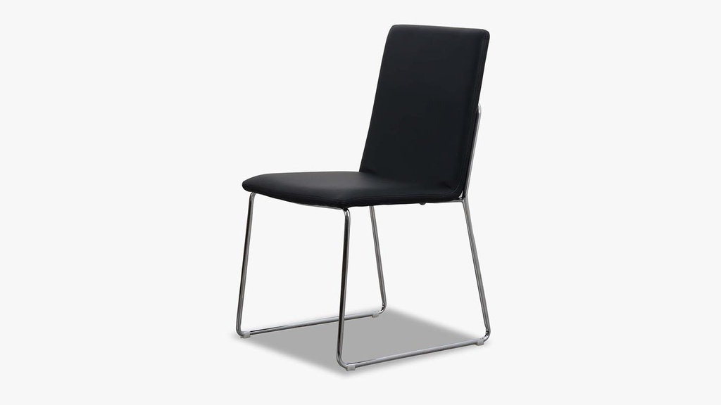Actona  4er-Set Stuhl  in Kunstleder schwarz
