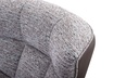 Calia Italia Drehessel JACOB in Stoff Nisa rosa und Leder smooth taupe