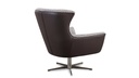 Calia Italia Drehessel JACOB in Stoff Nisa rosa und Leder smooth taupe