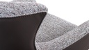 Calia Italia Drehessel JACOB in Stoff Nisa rosa und Leder smooth taupe