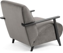 Dänischer Lemonit Sessel Marthan in Samtgrau