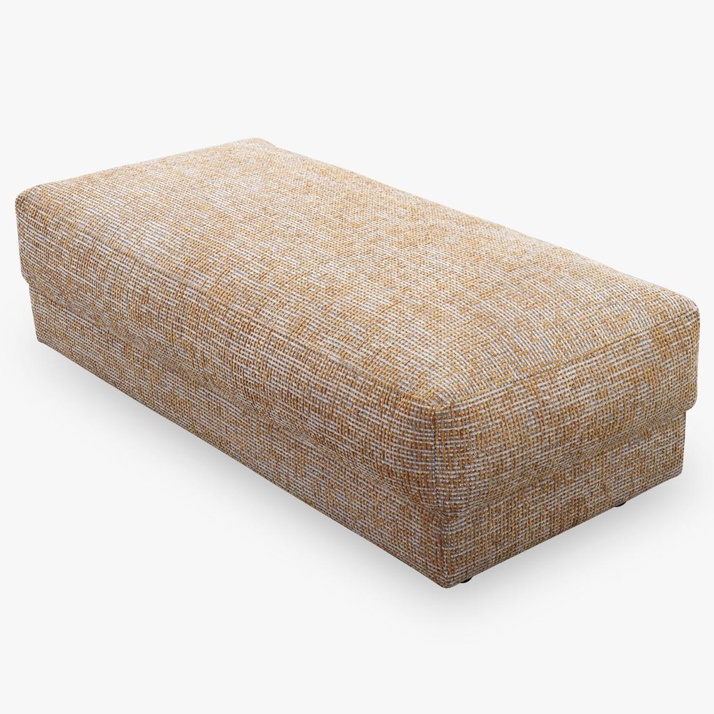 Flexlux Hocker PETRONE in Stoff Alba honey yellow