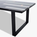 Iccoon Esstisch CHILL 240x100cm schwarz - bunt