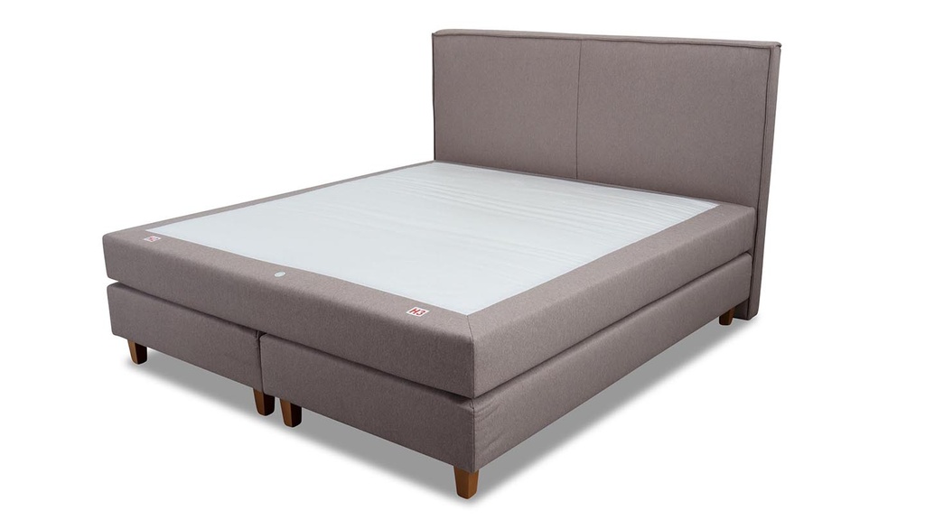 Scandian Boxspringbett Scanlook 180x200 in Stoff Gomez taupe