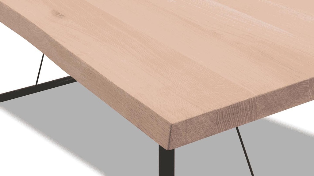Tiado Esstisch ROLLER rechteckig 200x100cm in Eiche white wash