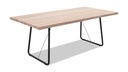 Tiado Esstisch ROLLER rechteckig 200x100cm in Eiche white wash
