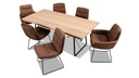 Tiado Esstisch ROLLER rechteckig 200x100cm in Eiche white wash