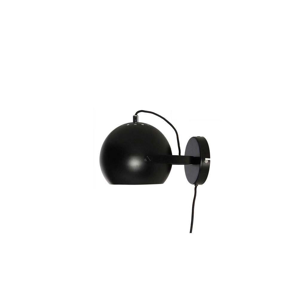 Frandsen Wandlampe BALL Handle Ø 18cm schwarz matt