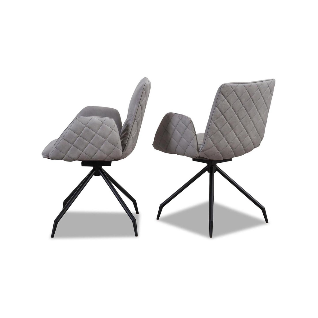 Willi Schillig 11004 Stuhl LOTTA in Leder Z69 light grey