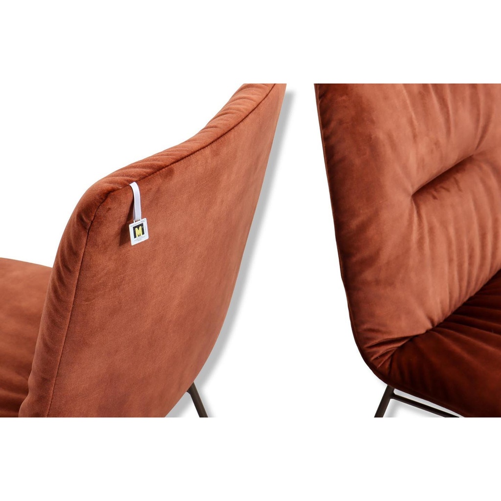 Willi Schillig 2x Stuhl 11004 LOTTA in Stoff S41 copper