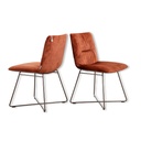 Willi Schillig 2x Stuhl 11004 LOTTA in Stoff S41 copper