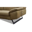 Nicoletti Home Sofagarnitur ZUMA in Leder Nouveau olive