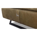 Nicoletti Home Sofagarnitur ZUMA in Leder Nouveau olive