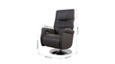 Willi Schillig Fernsehsessel mit Doppelmotor 32630 LIMBOO in Leder Z73 graphite