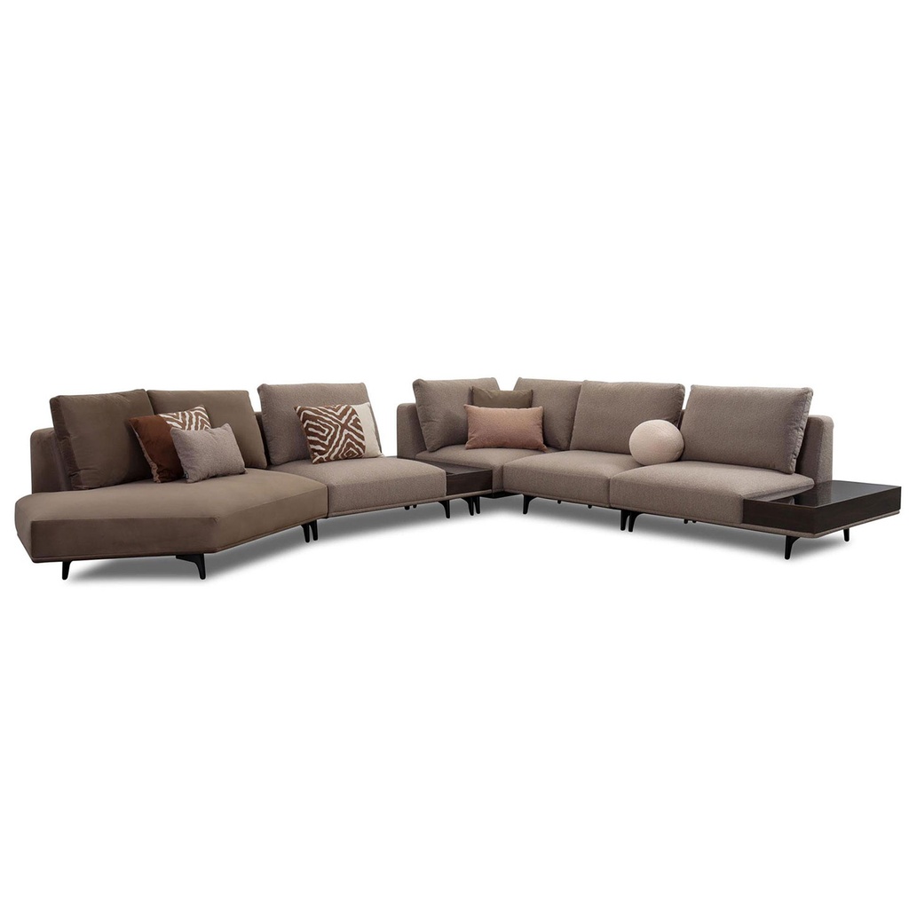 Saloni Sofa Loft in Stoff Kombi 51 Farbe braun