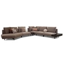 Saloni Sofa Loft in Stoff Kombi 51 Farbe braun