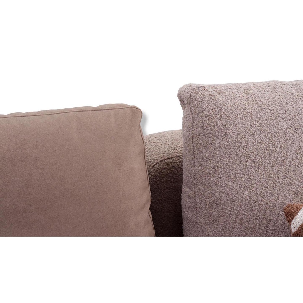 Saloni Sofa Loft in Stoff Kombi 51 Farbe braun