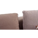 Saloni Sofa Loft in Stoff Kombi 51 Farbe braun