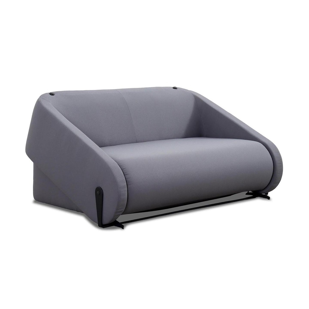 Saloni Schlafsofa Sleepo - 2-Sitzer Sofa grau