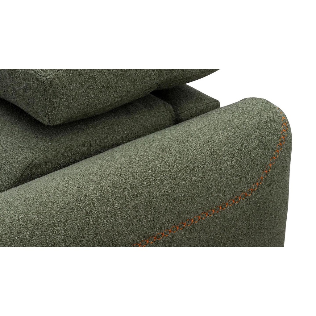 Dienne Salotti Schlafsofa Modular Pro in Stoff Fluf grün