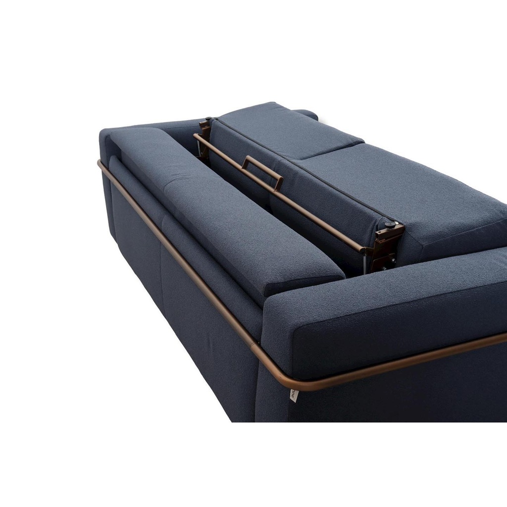 Dienne Salotti Schlafsofa MARTINROC in Stoff Venice blau