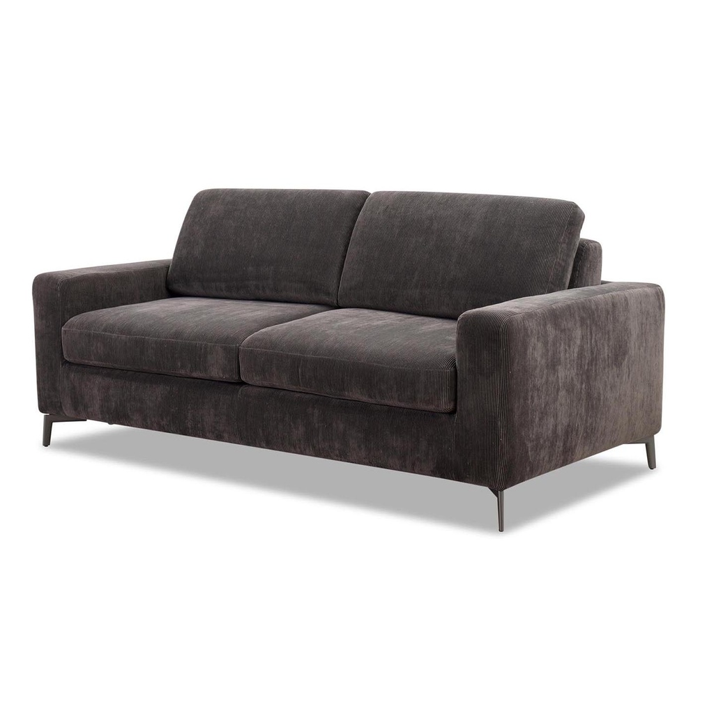 Dienne Salotti Schlafsofa Lisbona in Stoff Floki dunkelbraun
