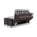 Dienne Salotti Schlafsofa Lisbona in Stoff Floki dunkelbraun