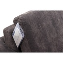 Dienne Salotti Schlafsofa Lisbona in Stoff Floki dunkelbraun