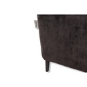 Dienne Salotti Schlafsofa Lisbona in Stoff Floki dunkelbraun