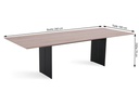 LaVida Tisch Constantin in Stahl/Eiche 260cm x100cm
