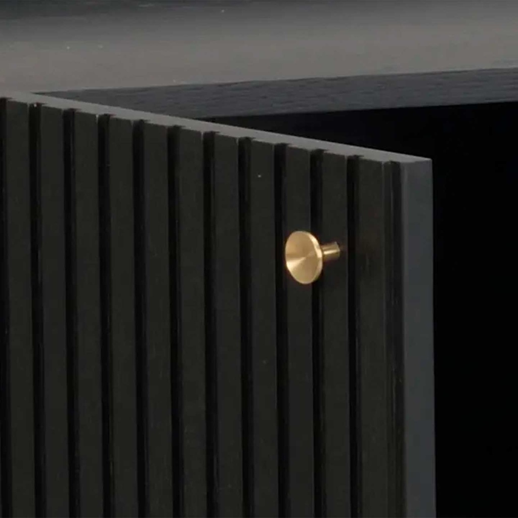 Rowico Highboard Halifax in Eiche schwarz