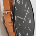 Dänische Lemonit Wanduhr MELLIE Wanduhr schwarzer Kunststoff