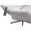 Conform Fernsehsessel Air in Stoff Velvety light beige