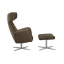 Candy Ohrensessel COOPER in Stoff Velvet olive