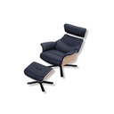 Conform Fernsehsessel Air in Leder Sauvage dark blue