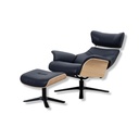 Conform Fernsehsessel Air in Leder Sauvage dark blue