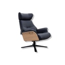 Conform Fernsehsessel Air in Leder Sauvage dark blue