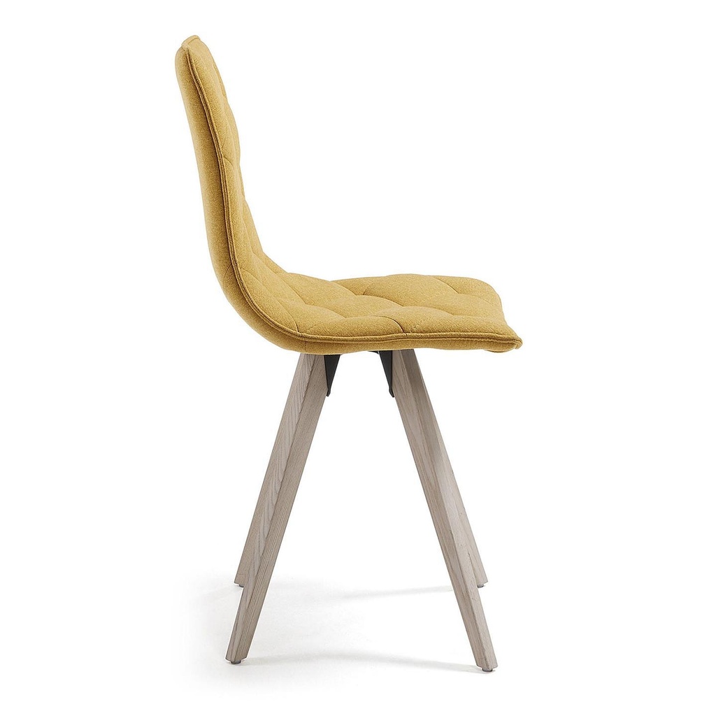 Danish Lemonite Stuhl TUK Naturholz Stoff senf