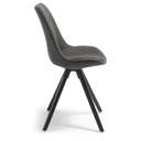 Danish Lemonite Stuhl LARS in Microfaser graphite
