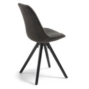 Danish Lemonite Stuhl LARS in Microfaser graphite