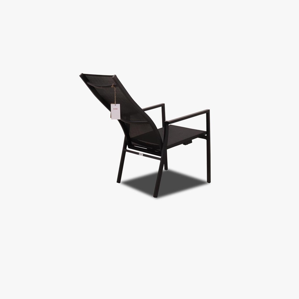 Brafab Outdoor Positionsstuhl AVANTI Aluminium schwarz