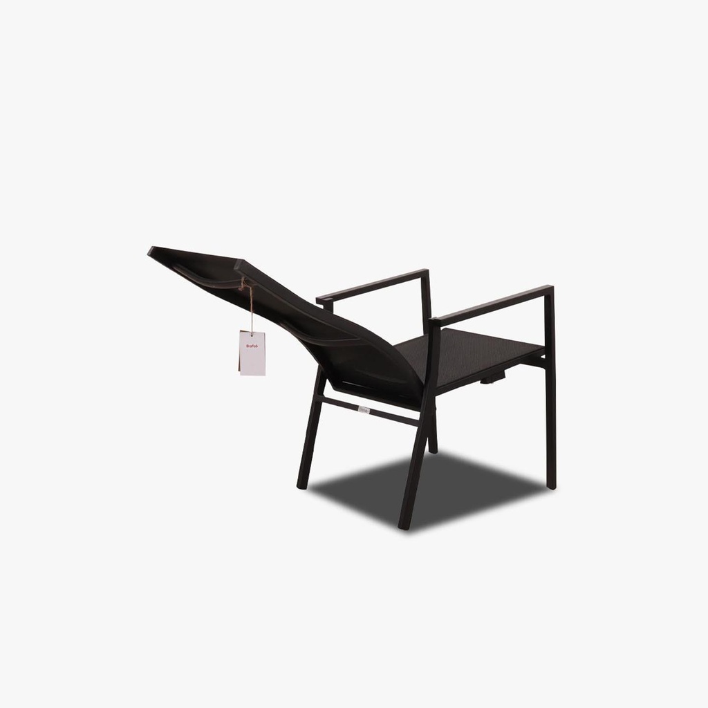 Brafab Outdoor Positionsstuhl AVANTI Aluminium schwarz