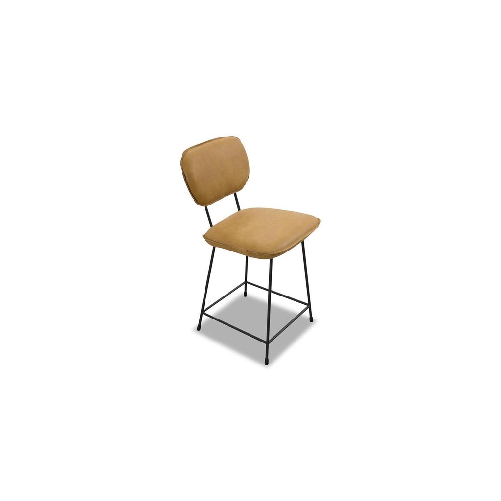 Het Anker 2x Barstuhl CONGA in Leder Africa mustard