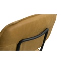 Het Anker 2x Barstuhl CONGA in Leder Africa mustard