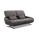 Calia Italia Regal_E Sofa in Leder Nouveau slate grey