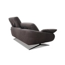 Calia Italia Regal_E Sofa in Leder Nouveau slate grey